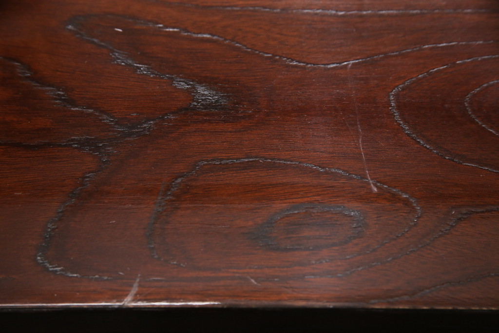中古　筑後民芸　美しい木目が上質な和の雰囲気を演出する囲炉裏テーブル(ダイニングテーブル、火鉢)(定価約28万円)(R-051177)