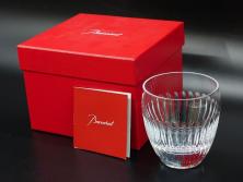 フランス　Baccarat　バカラ　HIBIKI 響　30面カット　輝くカッティングが魅力のロックグラス(フルレッドクリスタルガラス、ロックグラス、コップ、グラス、タンブラー、サントリーウイスキー、共箱付き)(R-079313)