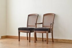 アンティーク家具　ジャンク マルニ製地中海シリーズダイニングチェア2脚