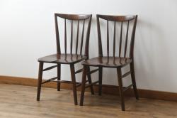 ヴィンテージ家具　イギリスビンテージ　ERCOL(アーコール)　木の温もり溢れるクエーカーチェア(椅子)(3)