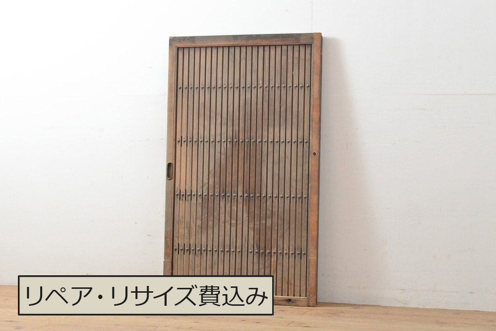 アンティーク建具　小さな格子戸1枚(引き戸、建具)(R-055073)