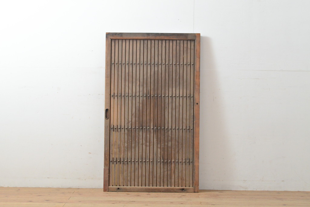 アンティーク建具　小さな格子戸1枚(引き戸、建具)(R-055073)