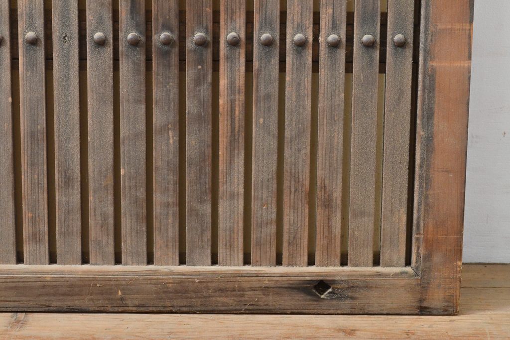 アンティーク建具　小さな格子戸1枚(引き戸、建具)(R-055073)