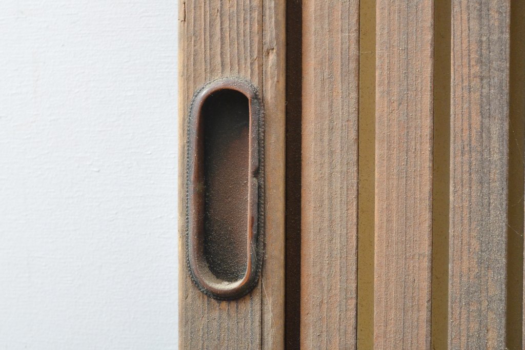 アンティーク建具 小さな格子戸1枚(引き戸、建具)(R-055073