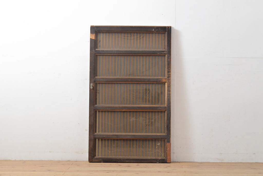 アンティーク建具　小さな格子戸1枚(引き戸、建具)(R-055073)