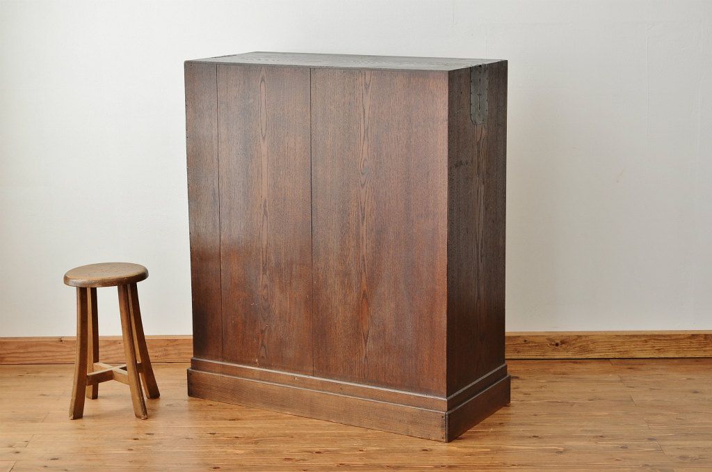 アンティーク家具　珍品希少!最高級!唐木と黒柿の重厚な帳場箪笥