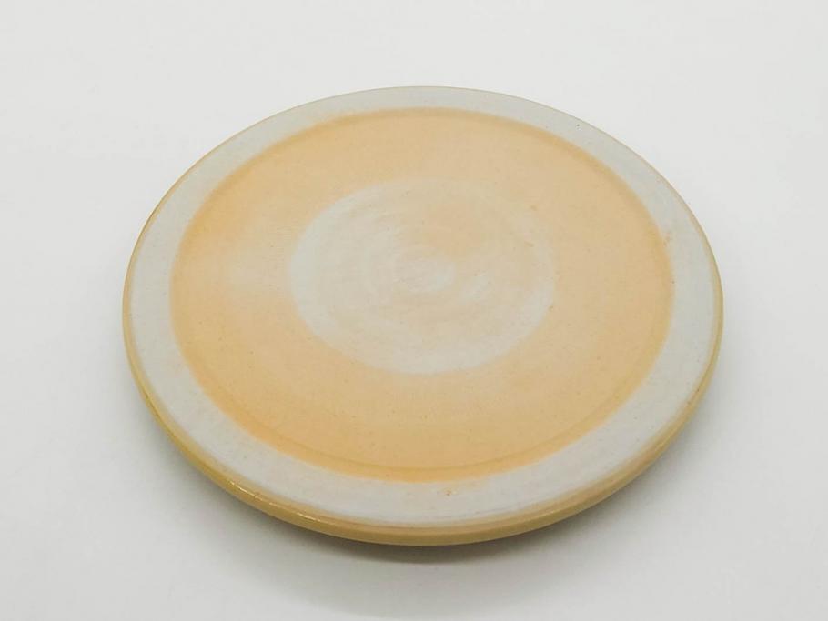 正木春蔵　九谷焼　呉須色絵　染付　約22cm　7.1寸　鮮やかに絵付けされた可愛らしい蓋物(向日葵、ひまわり、花、植物、大平、深鉢、和皿、和食器、七寸一分、裏印、外箱付き)(R-079320)