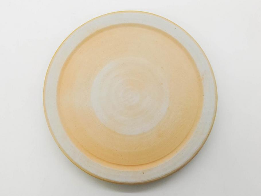 正木春蔵　九谷焼　呉須色絵　染付　約22cm　7.1寸　鮮やかに絵付けされた可愛らしい蓋物(向日葵、ひまわり、花、植物、大平、深鉢、和皿、和食器、七寸一分、裏印、外箱付き)(R-079320)