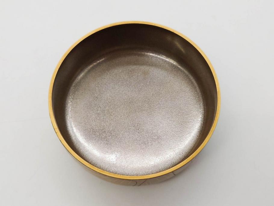博友作　輪島塗　優美で豪華な棗(菊、花、雲模様、蒔絵、漆器、木製、茶入れ、茶筒、茶道具、茶器、共箱付き)(R-079327)