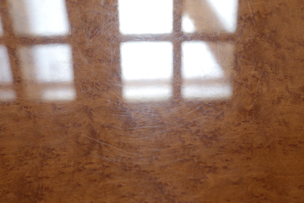 中古　美品　IDC大塚家具　SPRENDOR(スプレンダー)　赤みがかった色合いが美しいセンターテーブル(ローテーブル、座卓)(R-055032)