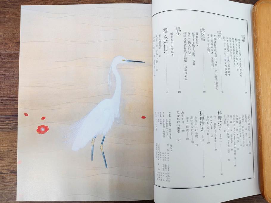 昭和57年　魚譜 日本料理盛付精撰 日本食用魚介藻 大図鑑(著者 志の島忠、監修 末廣恭雄 阿部宗明 鈴木克美 益田一、グラフ社、本、古書、和食、指南書、レシピ、カバー付き、外箱付き)(R-079459)