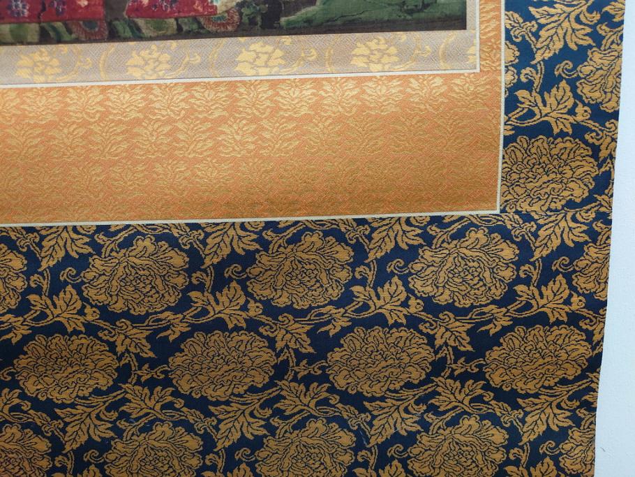 工芸　複製画　神護寺所蔵　国宝　釈迦如来像　第577番　掛軸(第五百七十七番、掛け軸、絹本、仏画、共箱付き、解題、多色コロタイプ印刷、手彩色)(R-079460)　
