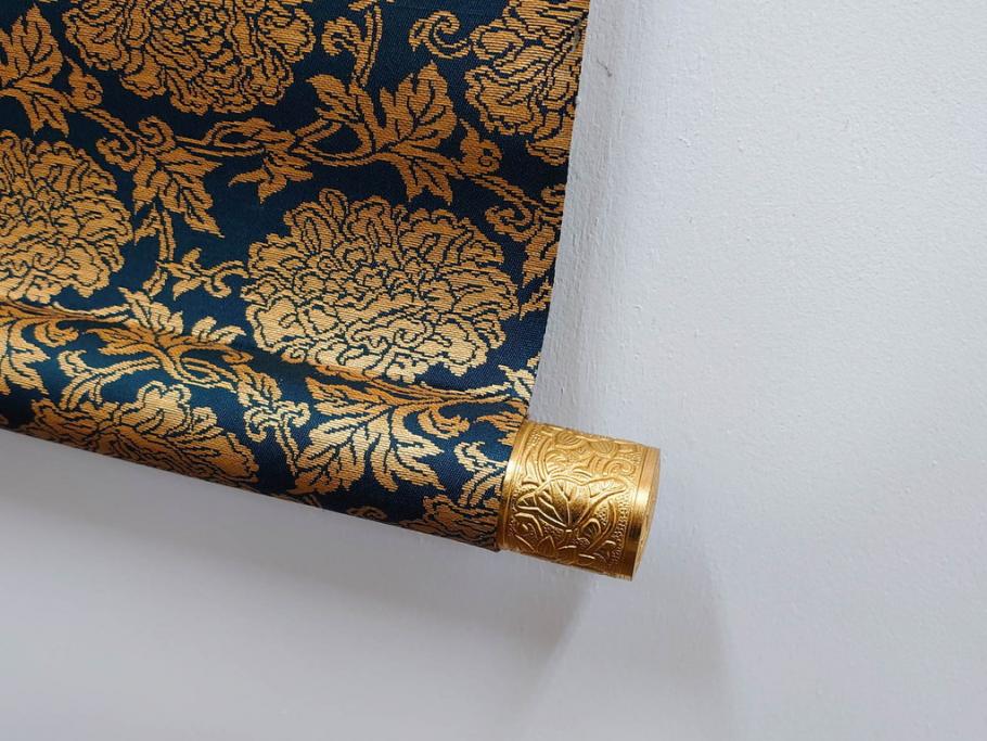 工芸　複製画　神護寺所蔵　国宝　釈迦如来像　第577番　掛軸(第五百七十七番、掛け軸、絹本、仏画、共箱付き、解題、多色コロタイプ印刷、手彩色)(R-079460)　