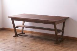 アンティーク古材　テーブルにリメイク　美しい木肌が魅力の古材一枚板(カエデ、材料)(R-036807)