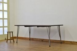 アンティーク家具　アンティーク 鉄脚の特大作業台(テーブル・アイアン)