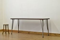 アンティーク家具　アンティーク　鉄脚の特大ダイニングテーブル(デスク)