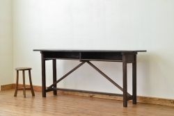 アンティーク家具　★アンティーク　古い縫製工場の横長机1(テーブル)