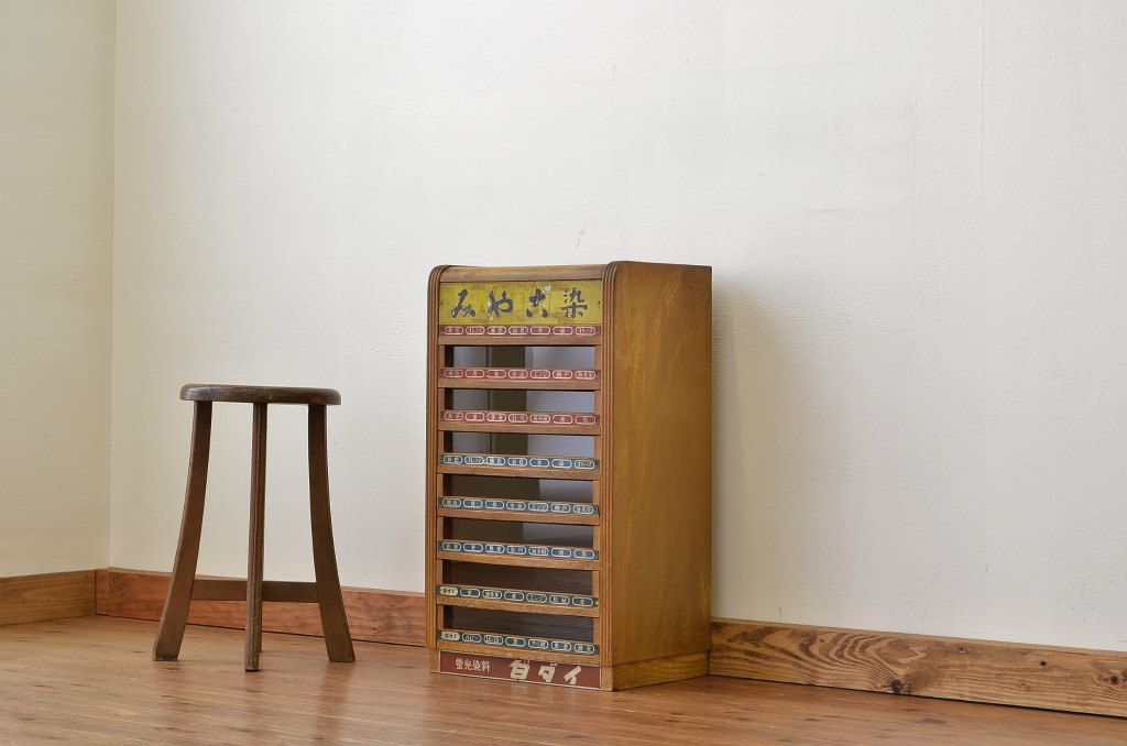 レトロ家具　昭和レトロ　素敵なアンティーク糸ケース(小引き出し)