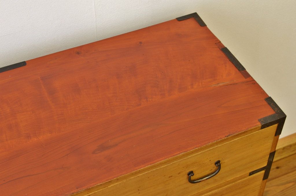 アンティーク家具　シンプルでとてもきれいな時代箪笥(アンティーク・たんす・チェスト)