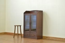 アンティーク家具　アンティーク シックなマス目本箱(書棚・収納棚)