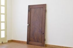 ★アンティーク　総欅鏡板が一枚板の重厚なドア(扉、建具)
