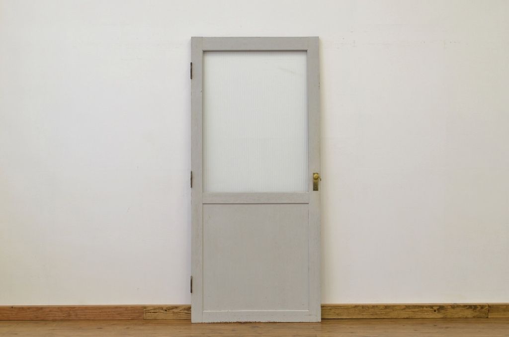 オリジナルペイントのモールガラスドア1枚(扉、建具)