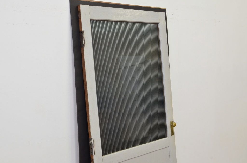 オリジナルペイントのモールガラスドア1枚(扉、建具)