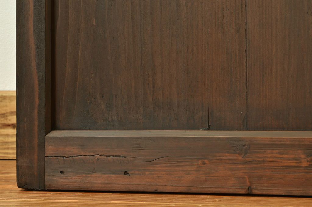 ★アンティーク 古い木のシックなガラス戸1枚(引き戸)
