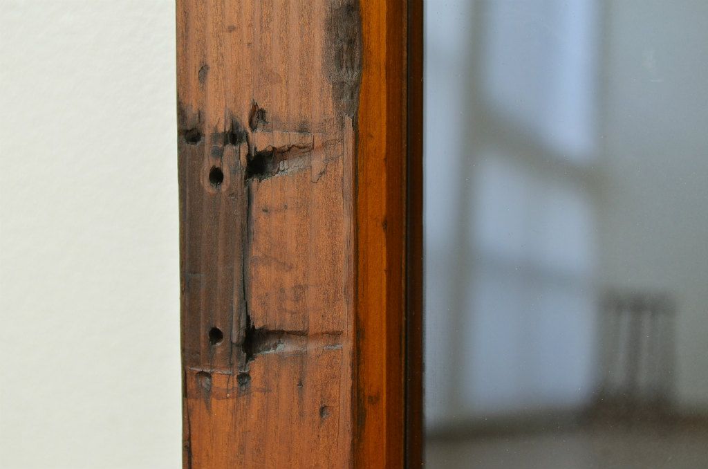 アンティーク　古い木のシンプルな明り取り1枚(欄間)