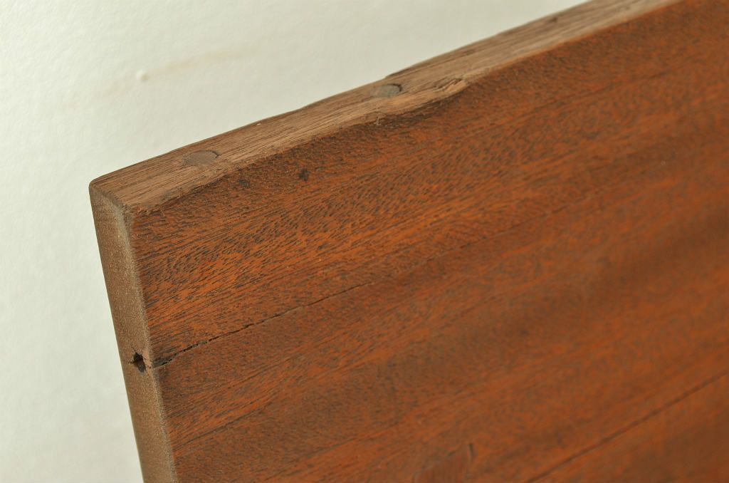 アンティーク家具　古材無垢板で作製した大型ベンチ