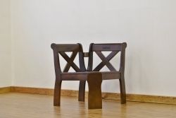 中古 karimoku RUSTIC(カリモク ルスティック)コーナーチェアシングルベンチ