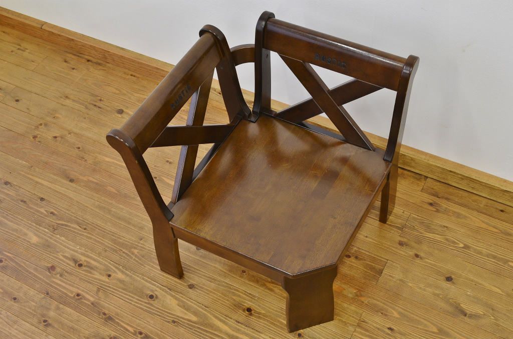 中古 karimoku RUSTIC(カリモク ルスティック)コーナーチェアシングルベンチ