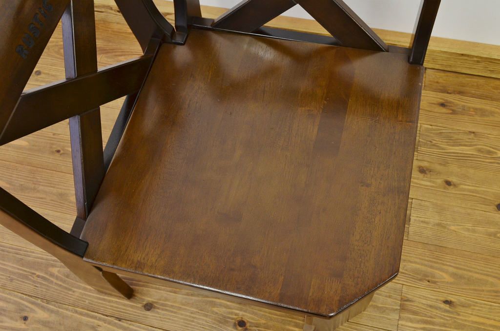 中古 karimoku RUSTIC(カリモク ルスティック)コーナーチェアシングルベンチ