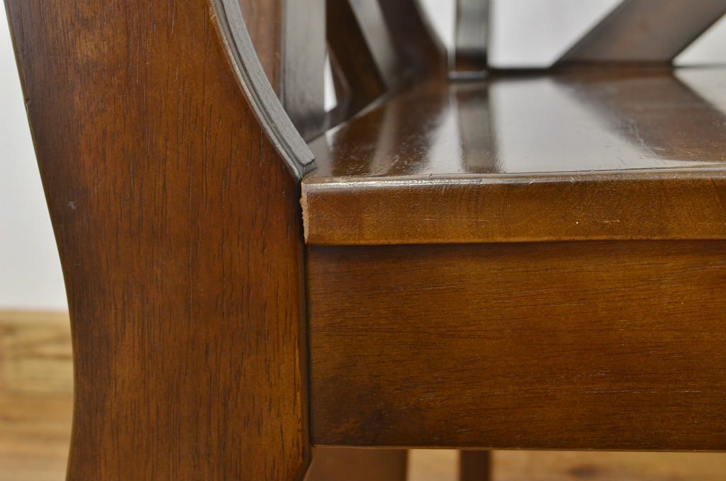 中古 karimoku RUSTIC(カリモク ルスティック)コーナーチェアシングルベンチ