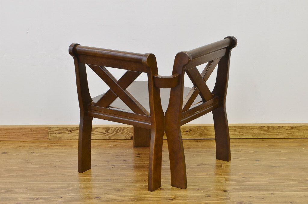 中古 karimoku RUSTIC(カリモク ルスティック)コーナーチェアシングルベンチ