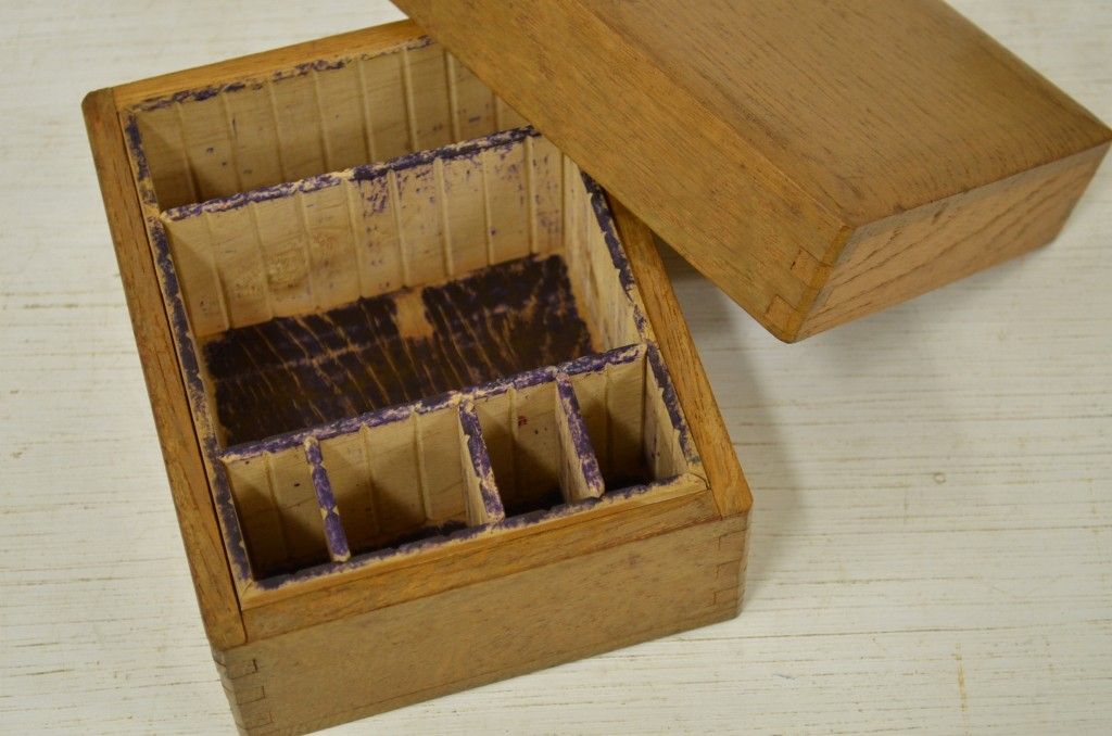 アンティーク雑貨　古い印箱・硯箱など木箱7個セット