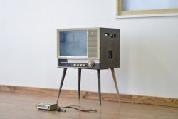 ジャンク品!古いナショナル真空管テレビF14-Q1
