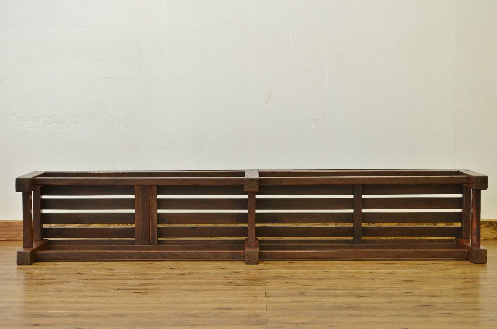 レトロ家具　★昭和レトロ・古い木の雰囲気の良いベンチ?長イス・椅子)