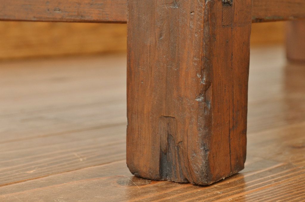 レトロ家具　★昭和レトロ・古い木の雰囲気の良いベンチ?(長イス・椅子)