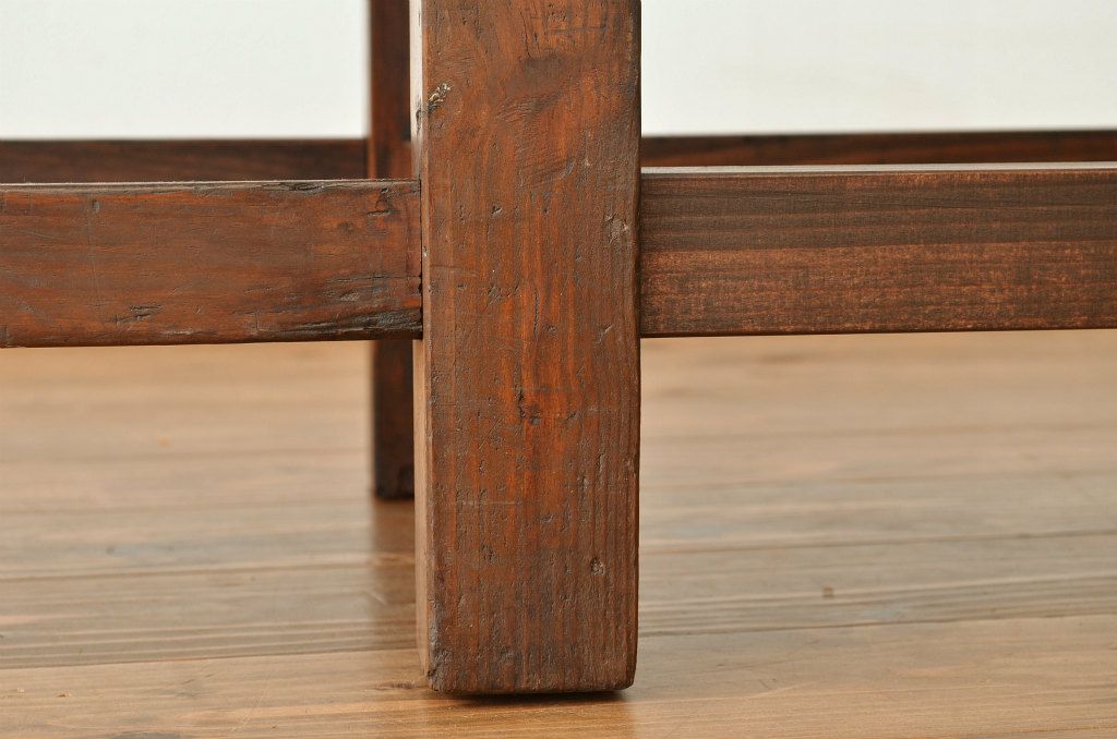 レトロ家具　★昭和レトロ・古い木の雰囲気の良いベンチ?(長イス・椅子)