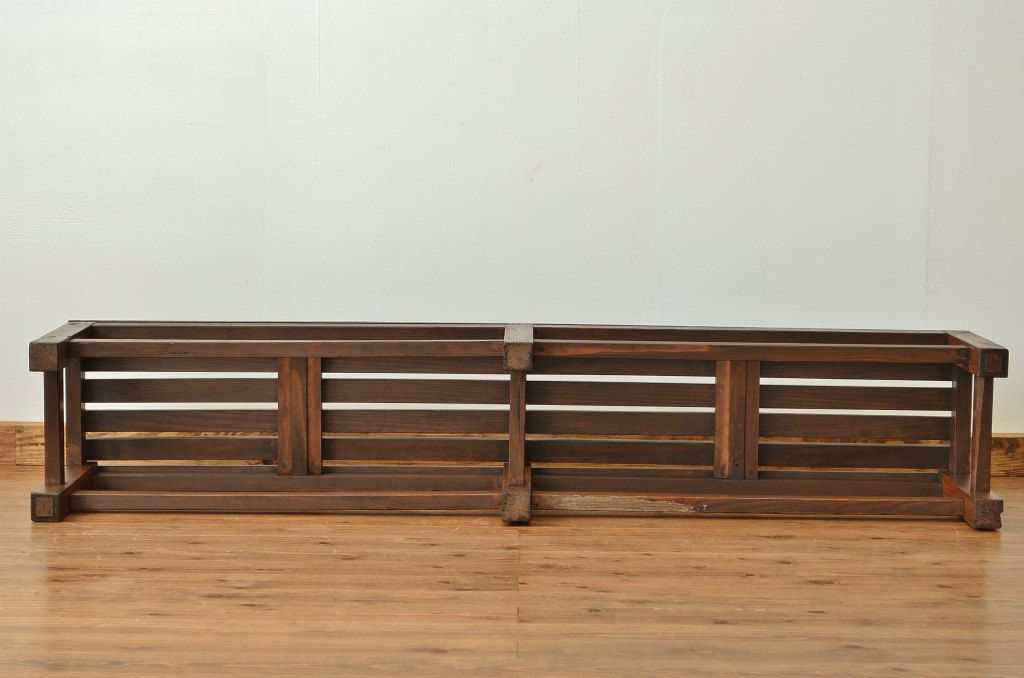 レトロ家具　★昭和レトロ・古い木の雰囲気の良いベンチ?(長イス・椅子)
