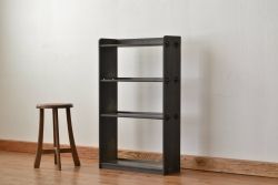 レトロ家具　アンティーク 古い木のレトロな本棚(飾り棚・書棚)
