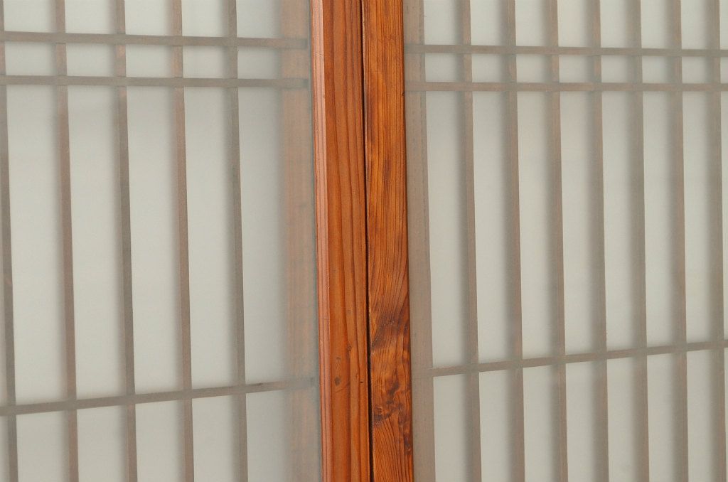 古民具・骨董 ガラス入り書院戸4枚セット(建具)