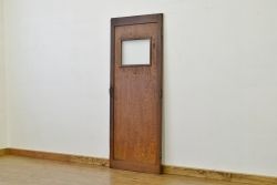 昭和レトロ ダイヤガラスのシックなドア1枚(扉・建具)