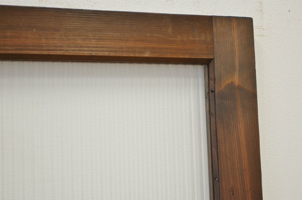 アンティーク とても細身のガラスノブのドア?(モールガラス入り)扉・建具