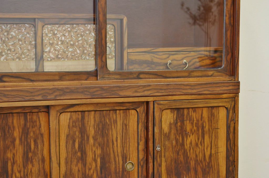 レトロ家具　☆昭和レトロ シックな重ね茶箪笥