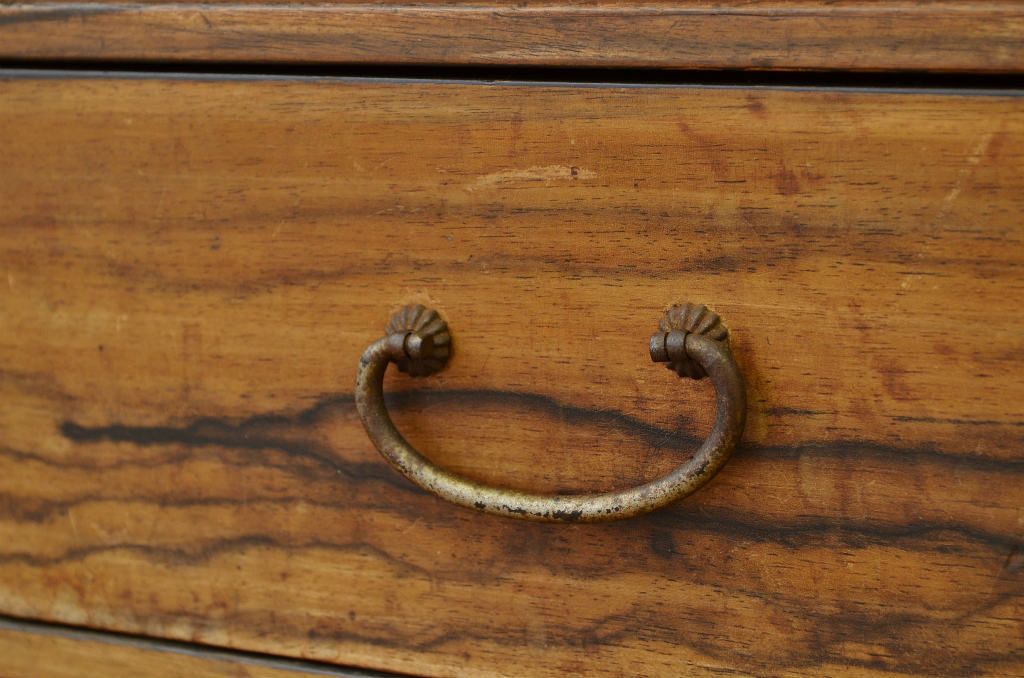 レトロ家具　☆昭和レトロ シックな重ね茶箪笥