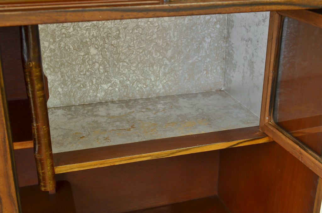レトロ家具　☆昭和レトロ シックな重ね茶箪笥