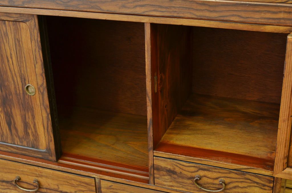 レトロ家具　☆昭和レトロ シックな重ね茶箪笥