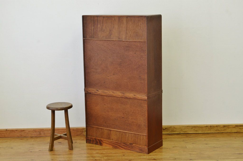 レトロ家具　☆昭和レトロ シックな重ね茶箪笥
